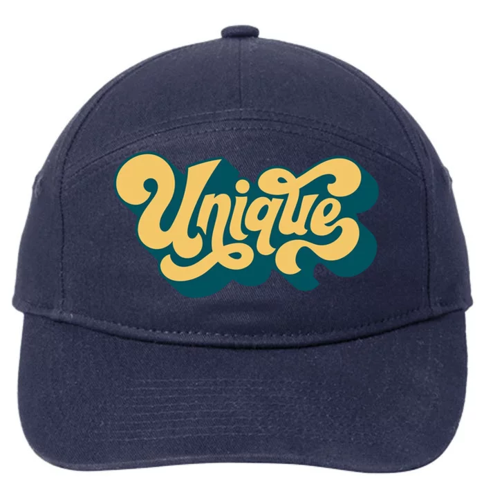 Unique Graffiti Logo One Of A Kind 7-Panel Snapback Hat