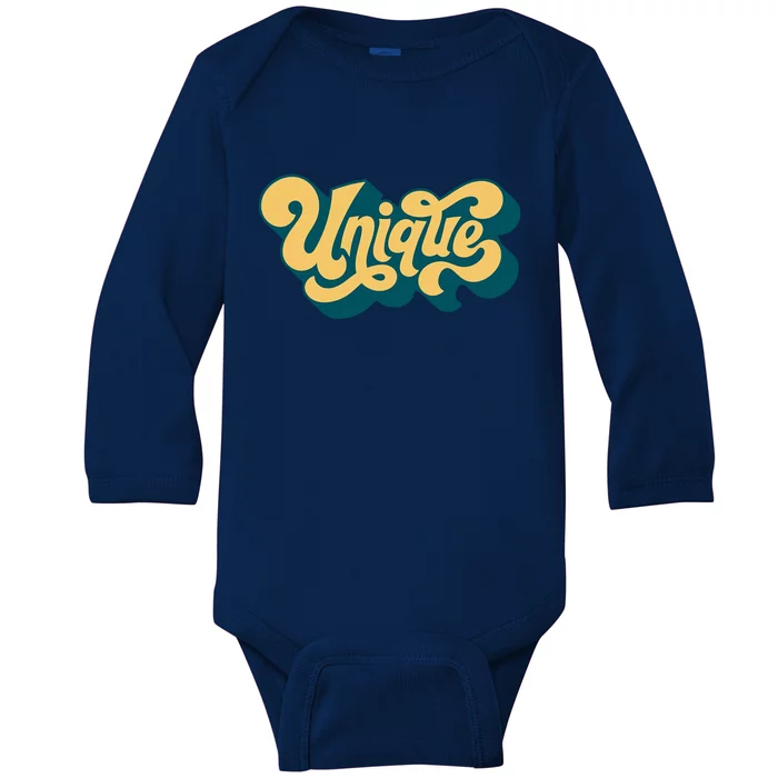 Unique Graffiti Logo One Of A Kind Baby Long Sleeve Bodysuit