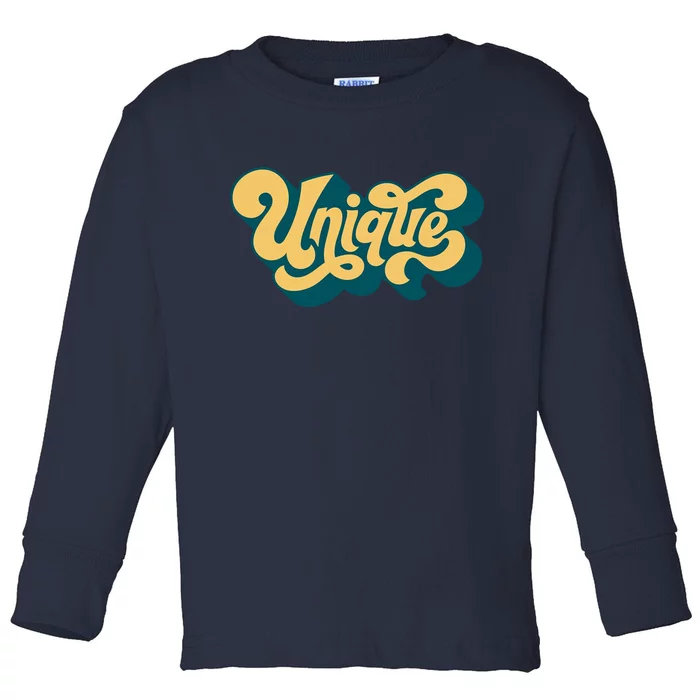 Unique Graffiti Logo One Of A Kind Toddler Long Sleeve Shirt