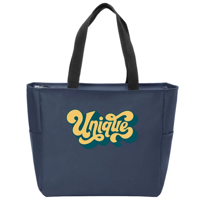 Unique Graffiti Logo One Of A Kind Zip Tote Bag