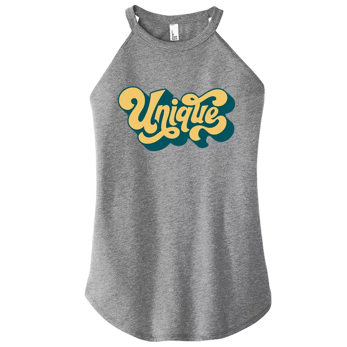 Unique Graffiti Logo One Of A Kind Women’s Perfect Tri Rocker Tank