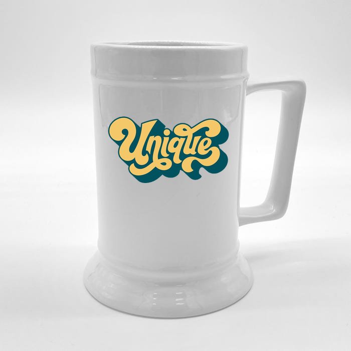 Unique Graffiti Logo One Of A Kind Front & Back Beer Stein