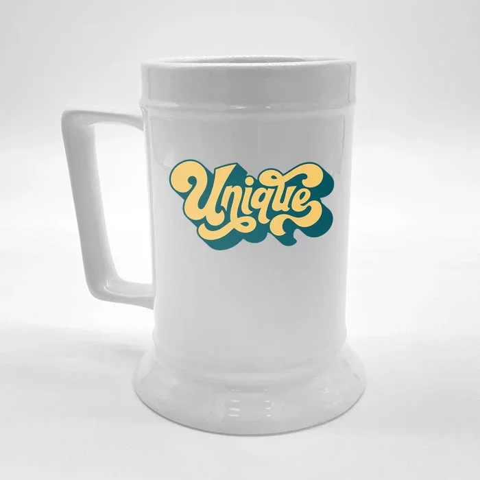 Unique Graffiti Logo One Of A Kind Front & Back Beer Stein