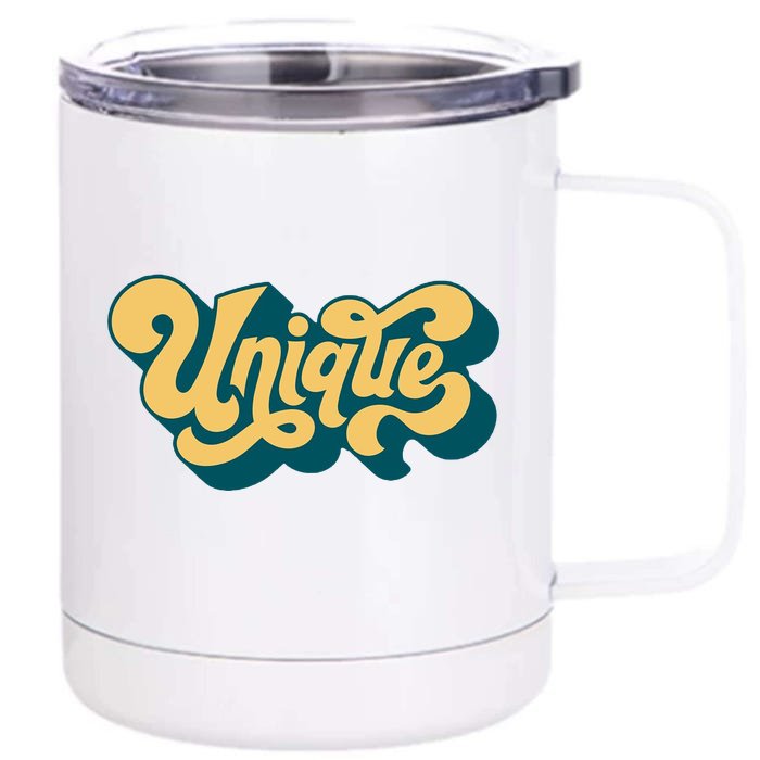 Unique Graffiti Logo One Of A Kind Front & Back 12oz Stainless Steel Tumbler Cup