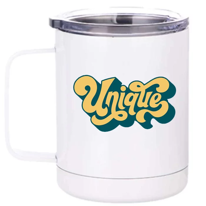 Unique Graffiti Logo One Of A Kind Front & Back 12oz Stainless Steel Tumbler Cup