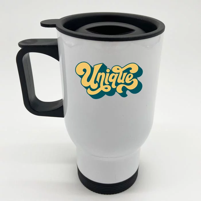 Unique Graffiti Logo One Of A Kind Front & Back Stainless Steel Travel Mug