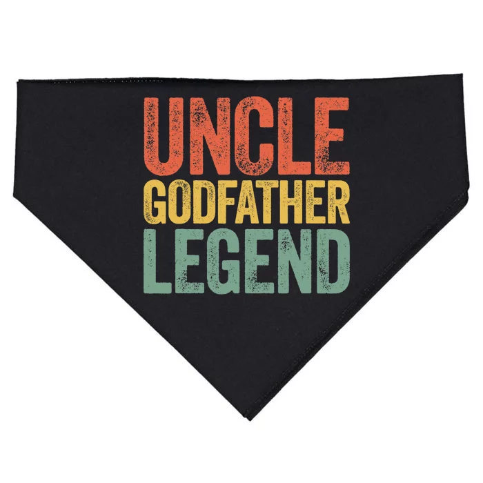 Uncle Godfather Legend Father's Day USA-Made Doggie Bandana