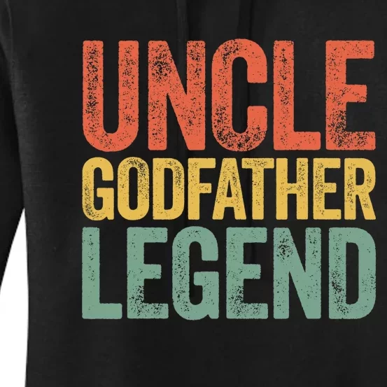 Uncle Godfather Legend Father's Day Women's Pullover Hoodie