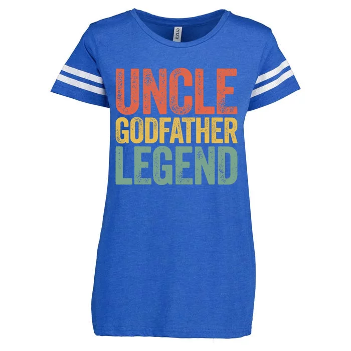 Uncle Godfather Legend Father's Day Enza Ladies Jersey Football T-Shirt