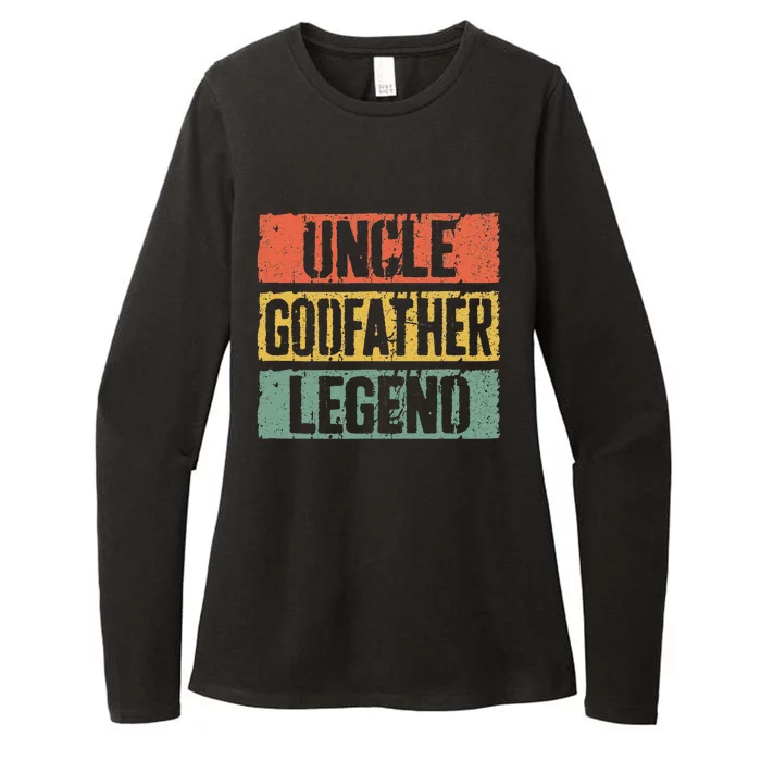 Uncle Godfather Legend Fathers Day Womens CVC Long Sleeve Shirt