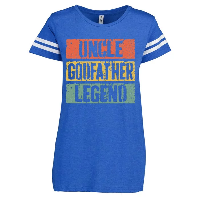 Uncle Godfather Legend Fathers Day Enza Ladies Jersey Football T-Shirt