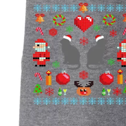 Ugly Cat Christmas Sweater 8 Bit Doggie 3-End Fleece Hoodie