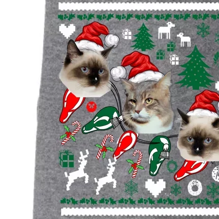 Ugly Cat Christmas Sweatshirt Sweater Doggie 3-End Fleece Hoodie