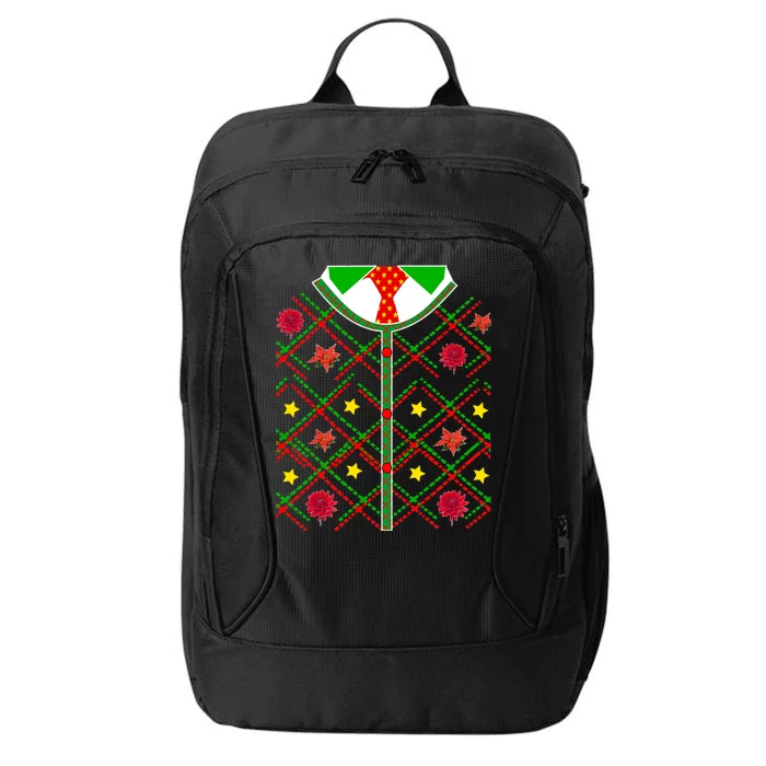 Ugly Christmas Cardigan Tie Sweater City Backpack