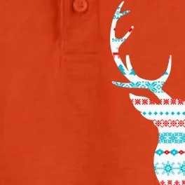 Ugly Christmas Pattern Deer Dry Zone Grid Performance Polo