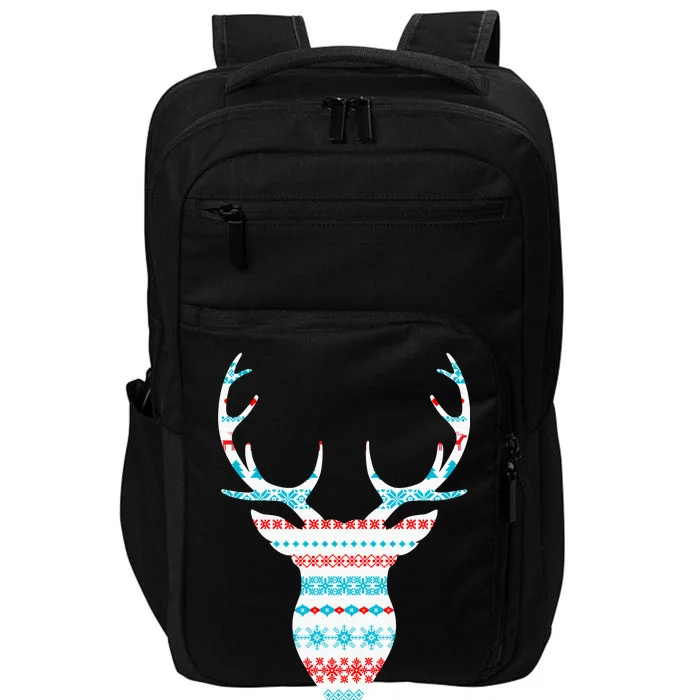 Ugly Christmas Pattern Deer Impact Tech Backpack