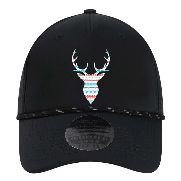 Ugly Christmas Pattern Deer Performance The Dyno Cap