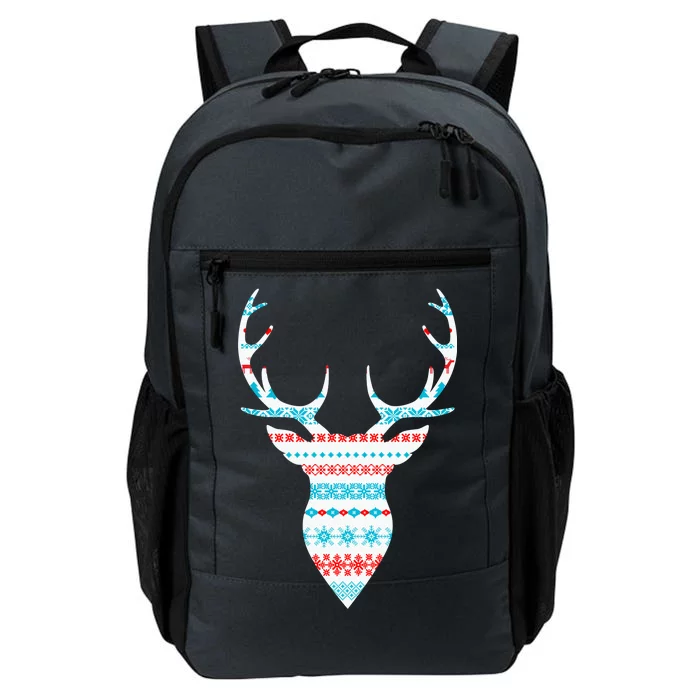 Ugly Christmas Pattern Deer Daily Commute Backpack