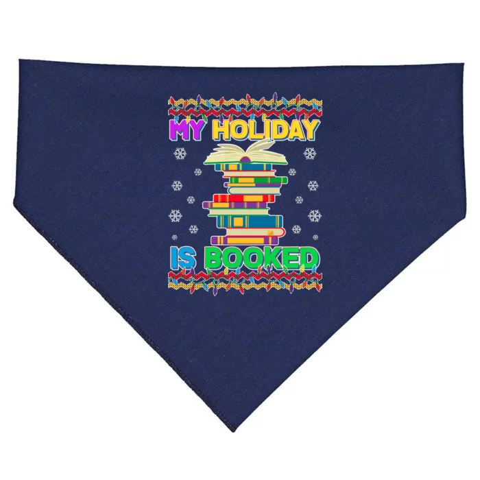 Ugly Christmas Sweater My Holiday Is Booked USA-Made Doggie Bandana