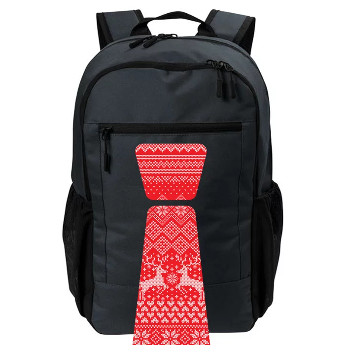 Ugly Christmas Sweater Tie Daily Commute Backpack