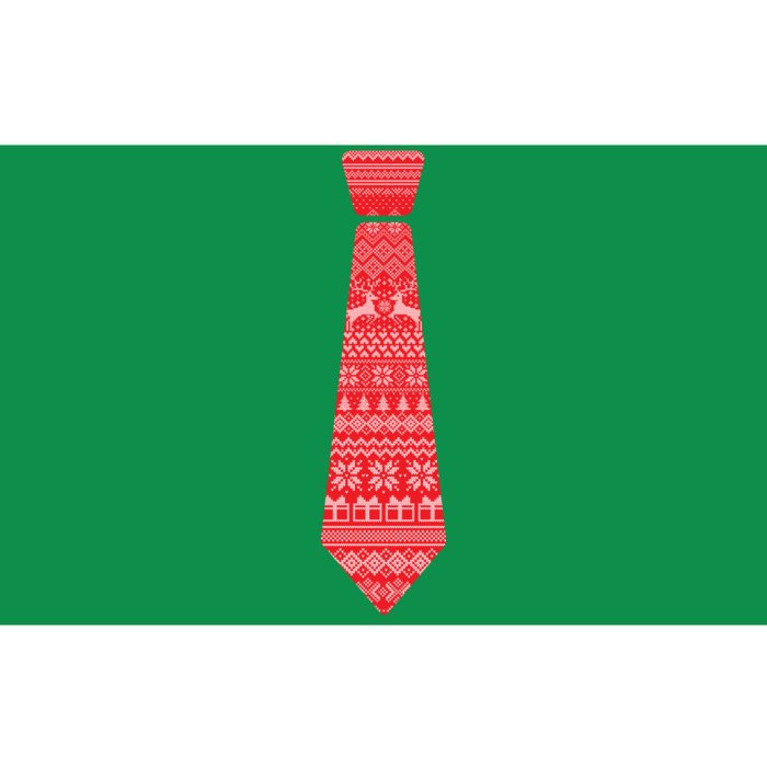 Ugly Christmas Sweater Tie Bumper Sticker