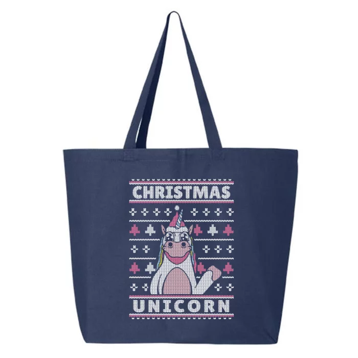 Ugly Christmas Sweater Unicorn 25L Jumbo Tote