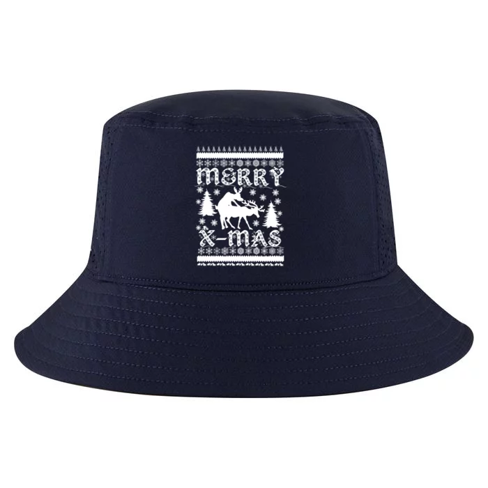 Ugly Christmas X-Mas Frisky Reindeer Humping Cool Comfort Performance Bucket Hat