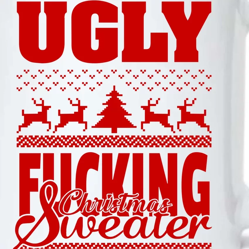 Ugly F-cking Christmas Sweater X-Mas Black Color Changing Mug