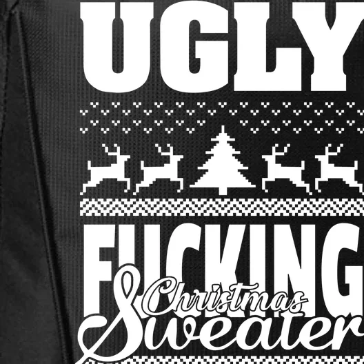 Ugly F-cking Christmas Sweater X-Mas City Backpack