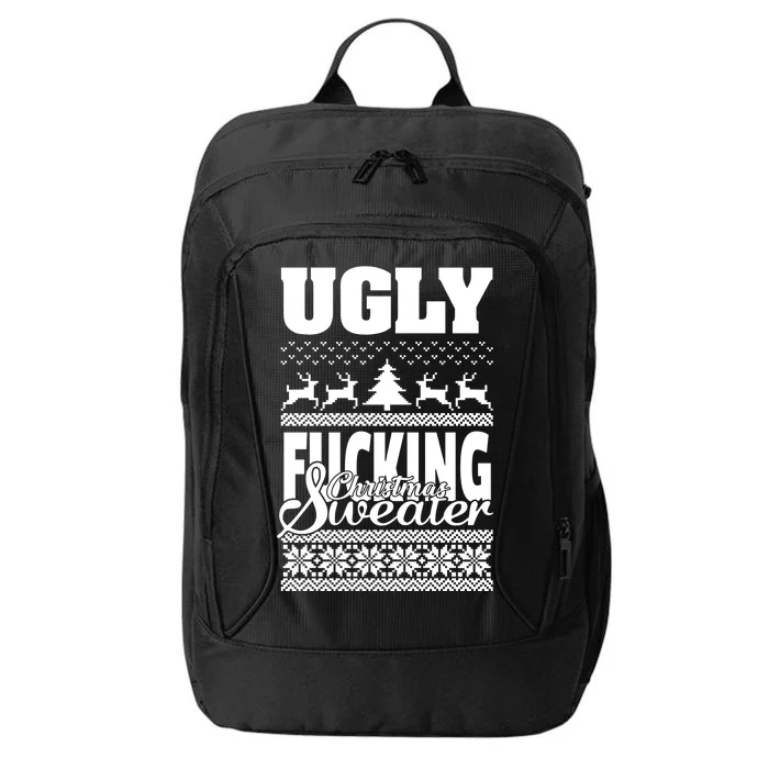 Ugly F-cking Christmas Sweater X-Mas City Backpack