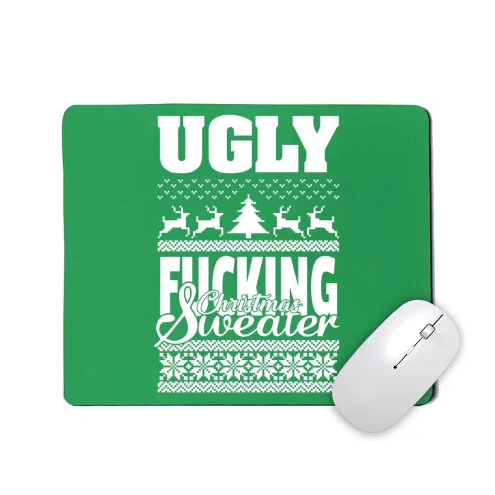 Ugly F-cking Christmas Sweater X-Mas Mousepad