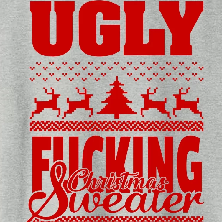 Ugly F-cking Christmas Sweater X-Mas Women's Crop Top Tee