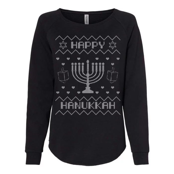 Ugly Hanukkah Sweater Womens California Wash Sweatshirt