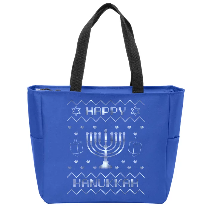 Ugly Hanukkah Sweater Zip Tote Bag