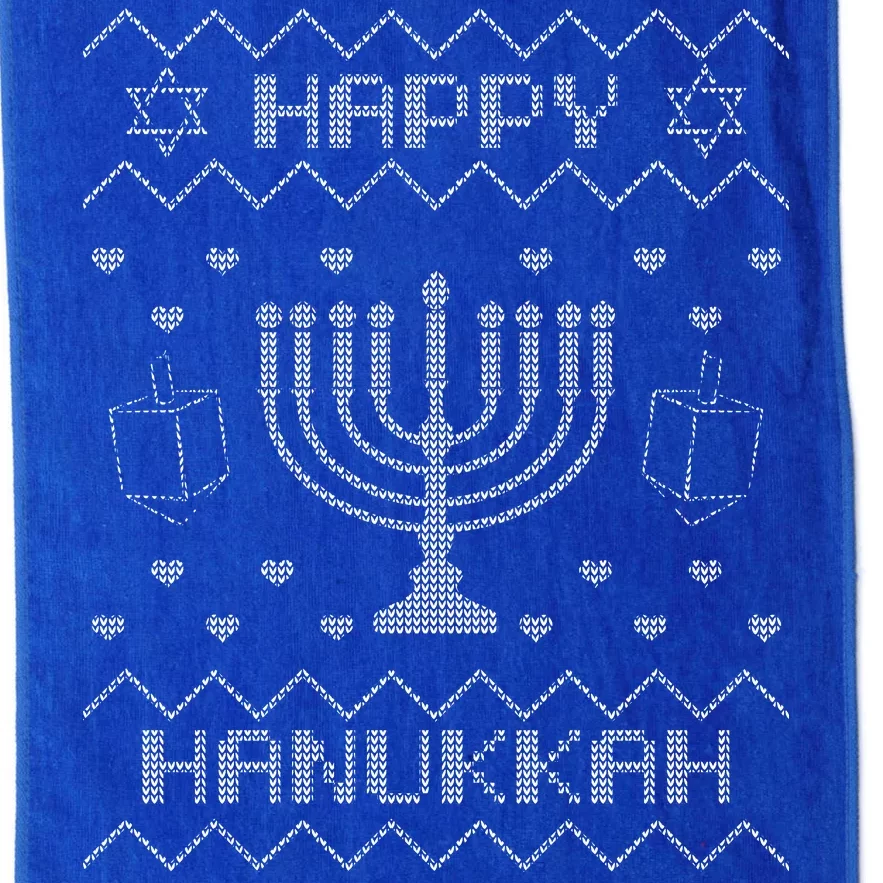 Ugly Hanukkah Sweater Platinum Collection Golf Towel