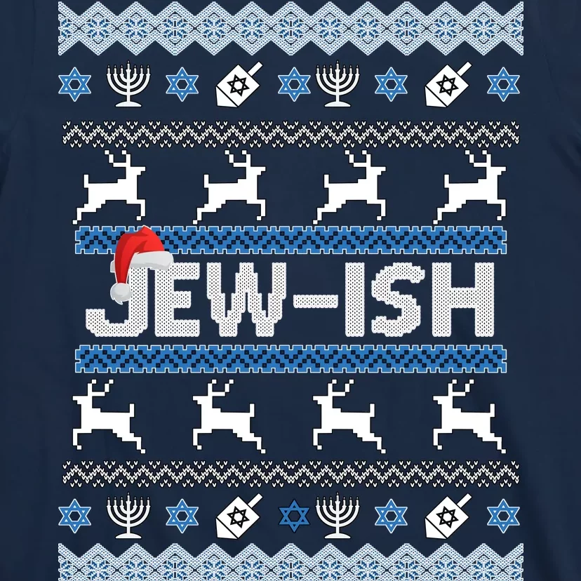 Ugly Hanukkah Sweater Jew-ish Santa T-Shirt