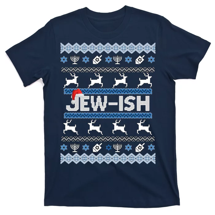 Ugly Hanukkah Sweater Jew-ish Santa T-Shirt