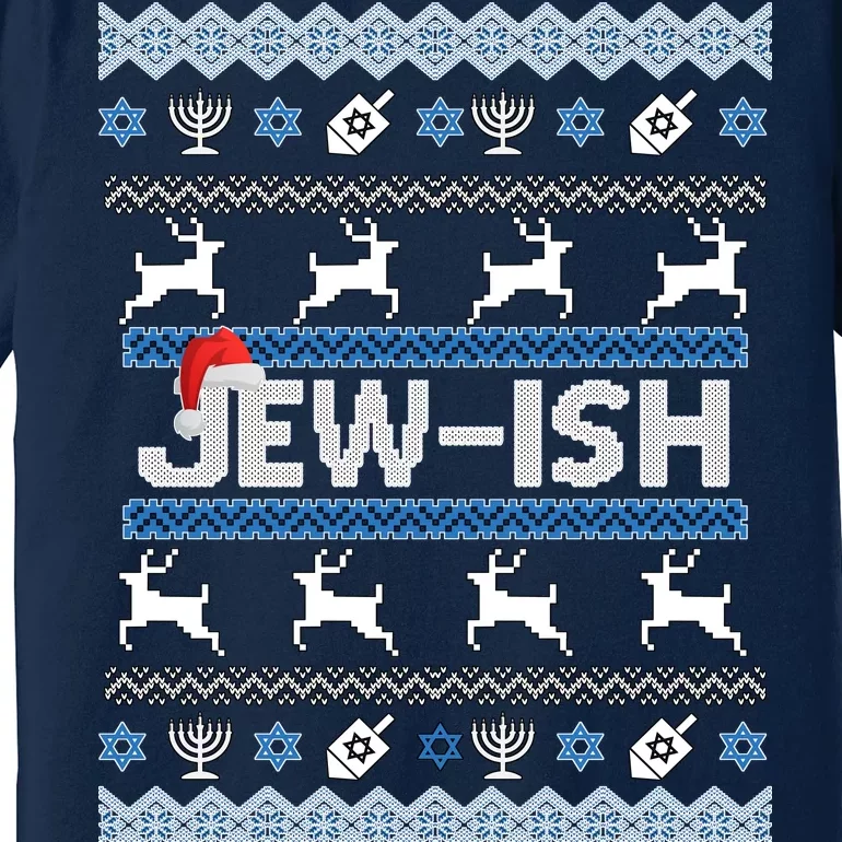 Ugly Hanukkah Sweater Jew-ish Santa Premium T-Shirt