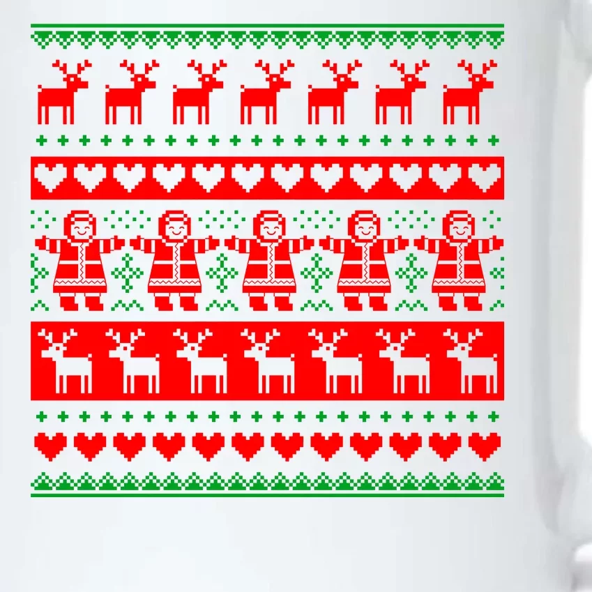 Ugly Snowman Christmas Sweater Black Color Changing Mug