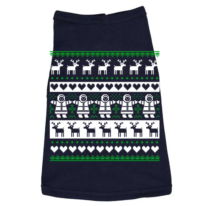 Ugly Snowman Christmas Sweater Doggie Tank