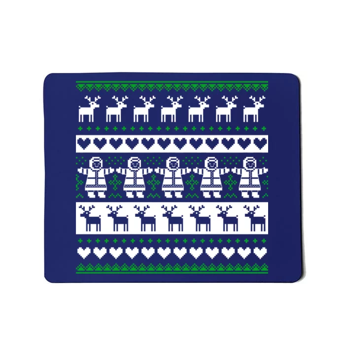 Ugly Snowman Christmas Sweater Mousepad