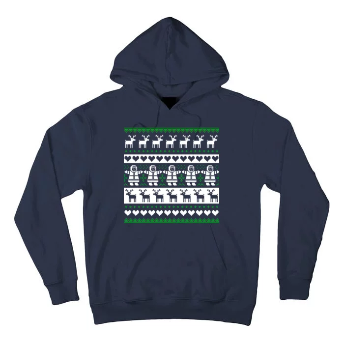 Ugly Snowman Christmas Sweater Tall Hoodie