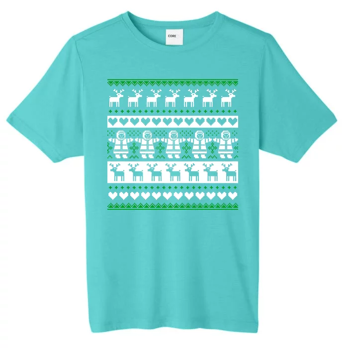 Ugly Snowman Christmas Sweater ChromaSoft Performance T-Shirt