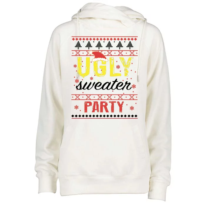 Ugly Sweater Party Funny Christmas Sweater Womens Funnel Neck Pullover Hood