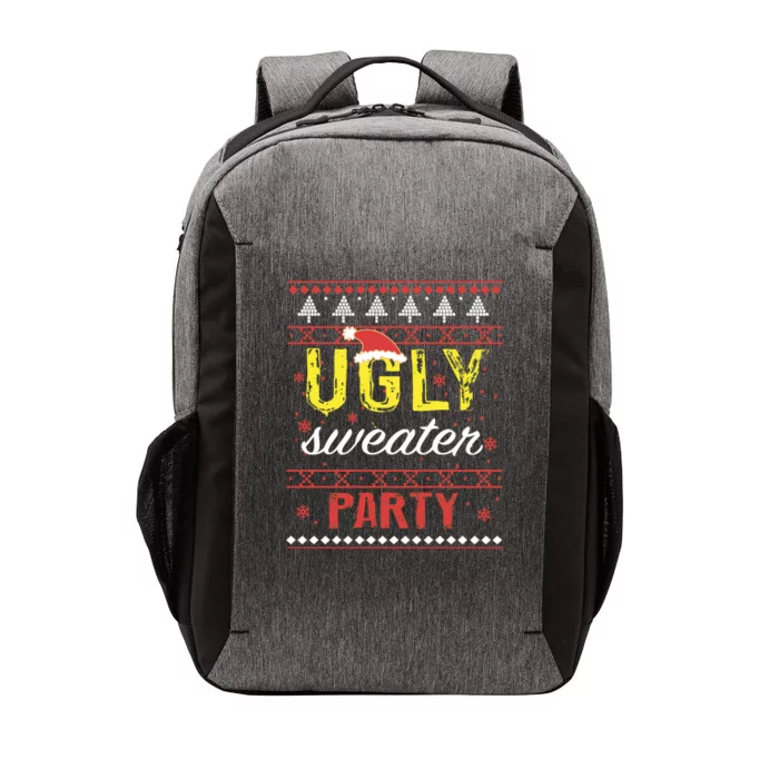 Ugly Sweater Party Funny Christmas Sweater Vector Backpack