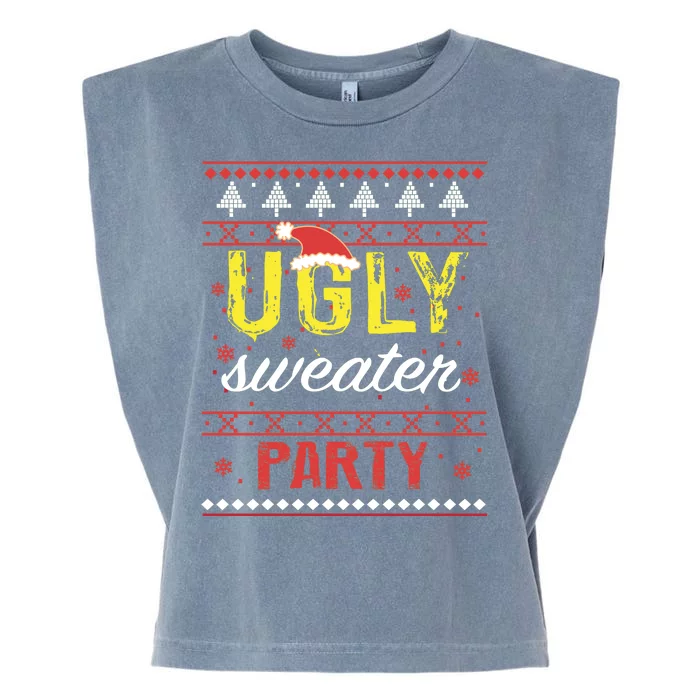 Ugly Sweater Party Funny Christmas Sweater Garment-Dyed Women's Muscle Tee