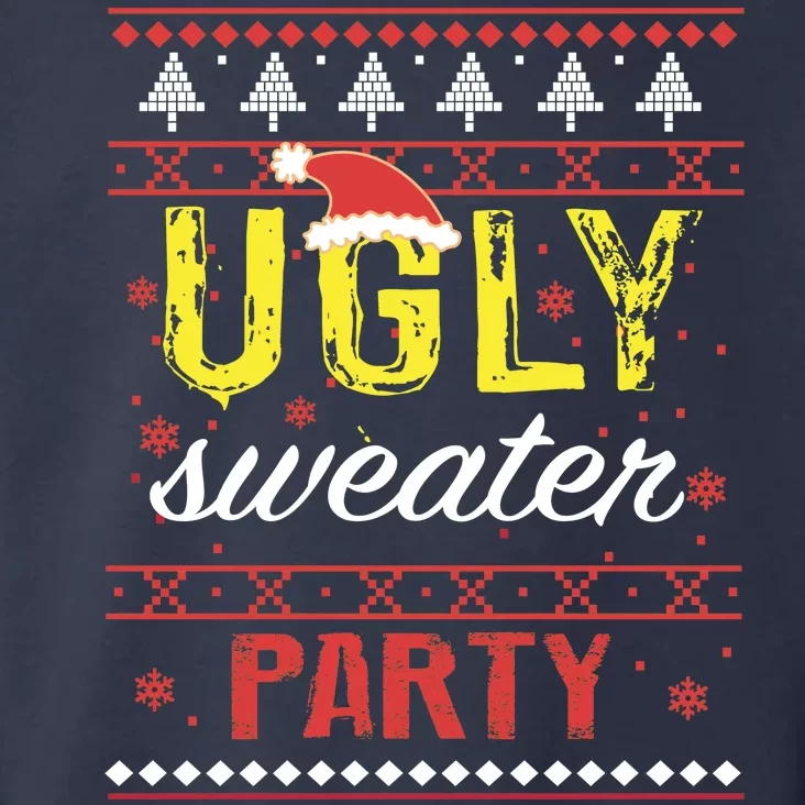 Ugly Sweater Party Funny Christmas Sweater Toddler Hoodie