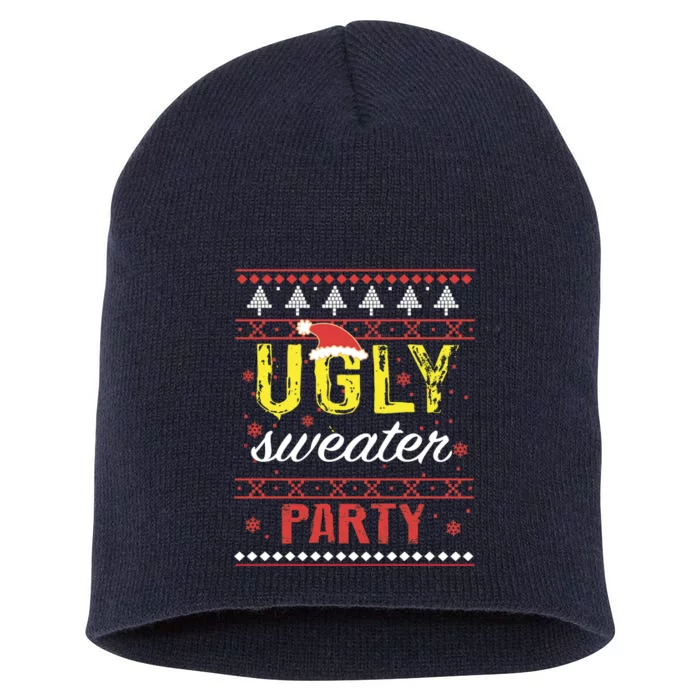 Ugly Sweater Party Funny Christmas Sweater Short Acrylic Beanie