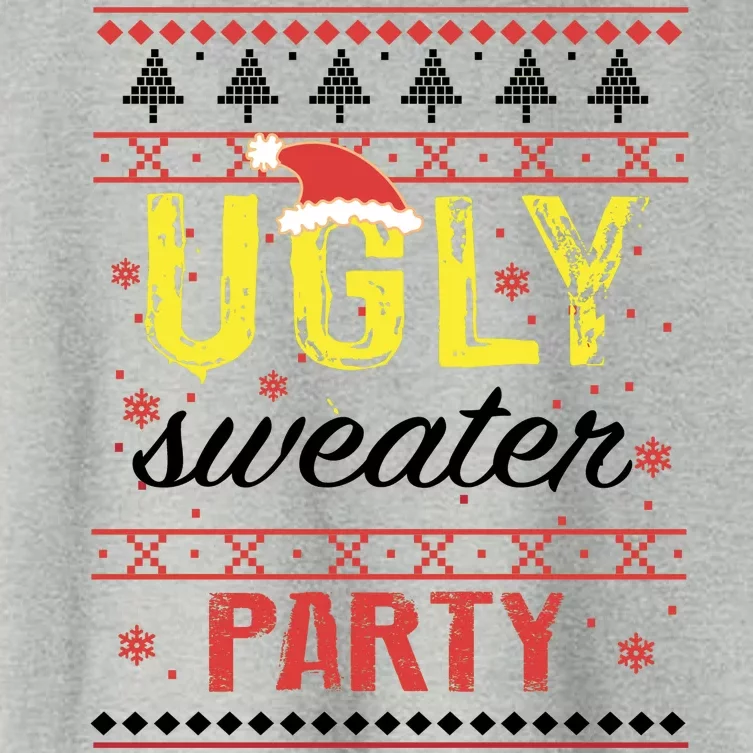 Ugly Sweater Party Funny Christmas Sweater Women's Crop Top Tee