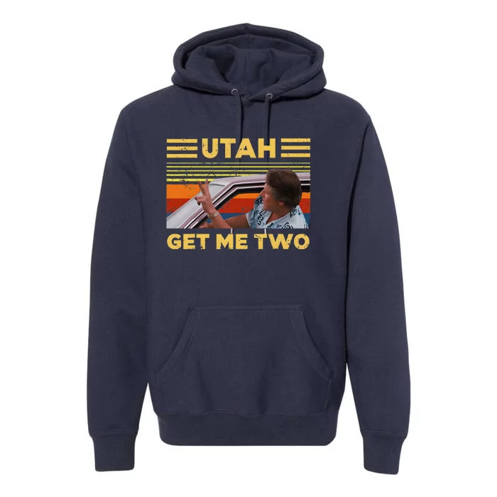 Utah Get Me Retro Two Vintage Funny Premium Hoodie